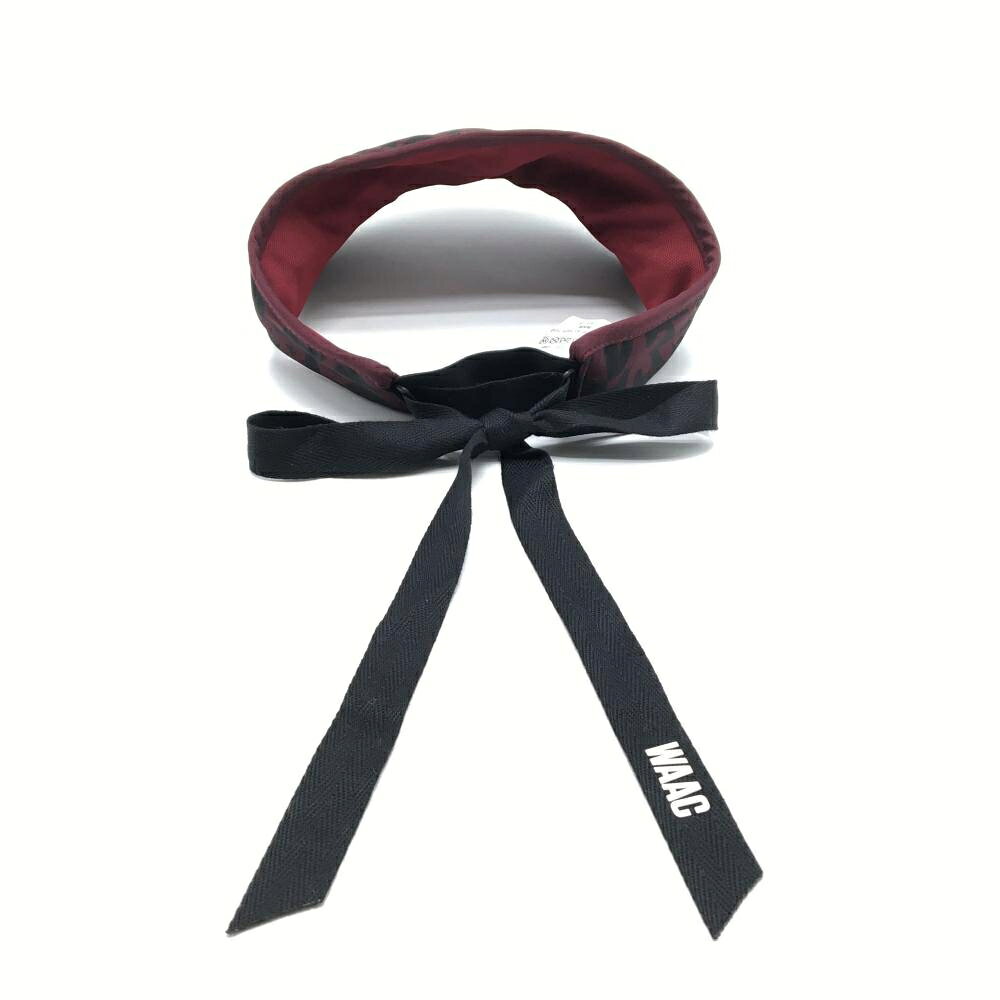 【超美品】ワック サンバイザー ダークパープル系×黒 総柄 ワッペン レディース 10...