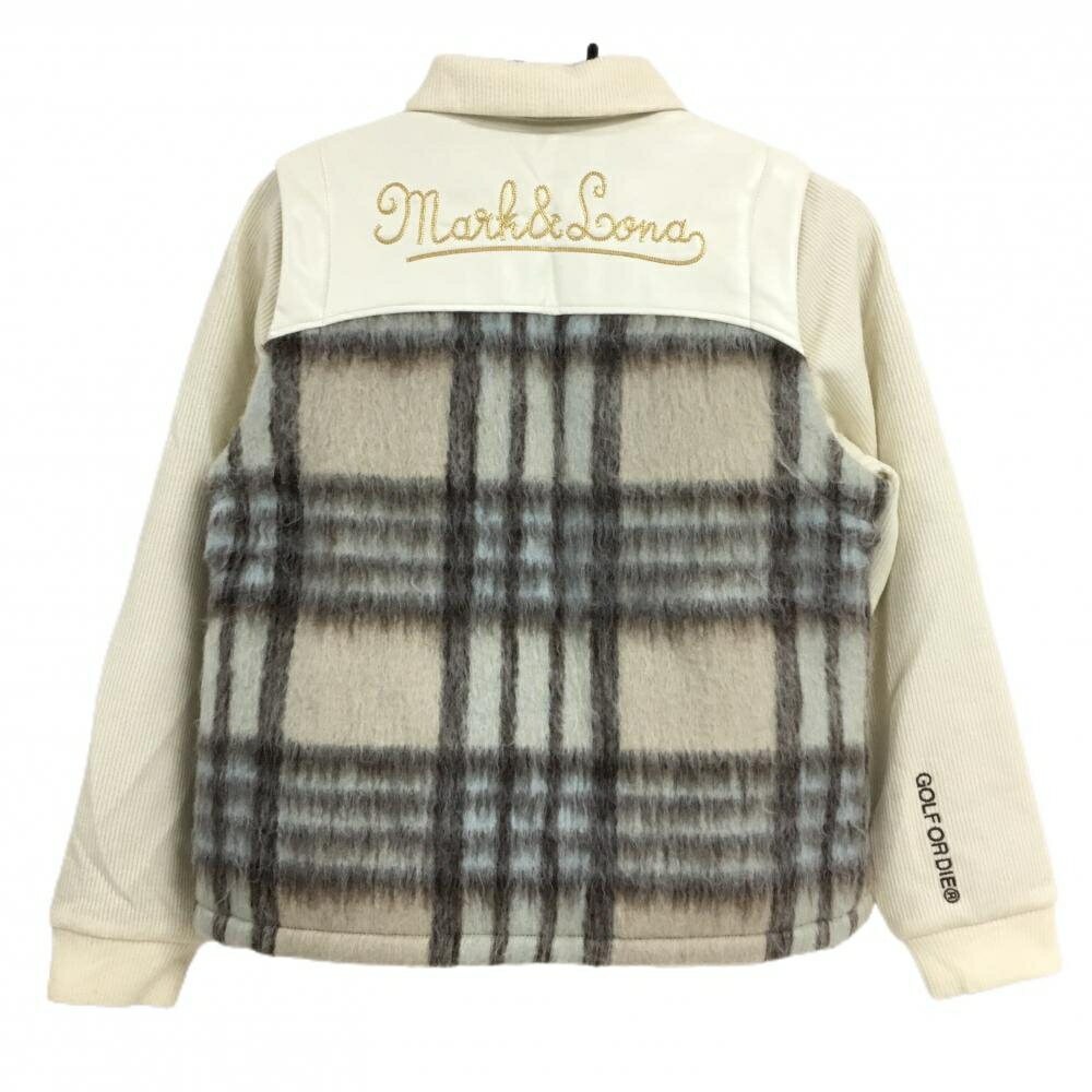 【美品】マークアンドロナ 2WAY中綿ニットジャケット レディース 38(M) ゴルフウェア 2024年モデル MARK＆LONA