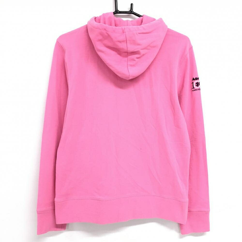 アドミラル ジップパーカー ピンク×ネイビー ロゴ刺しゅう レディース L ゴルフウェア Admiral