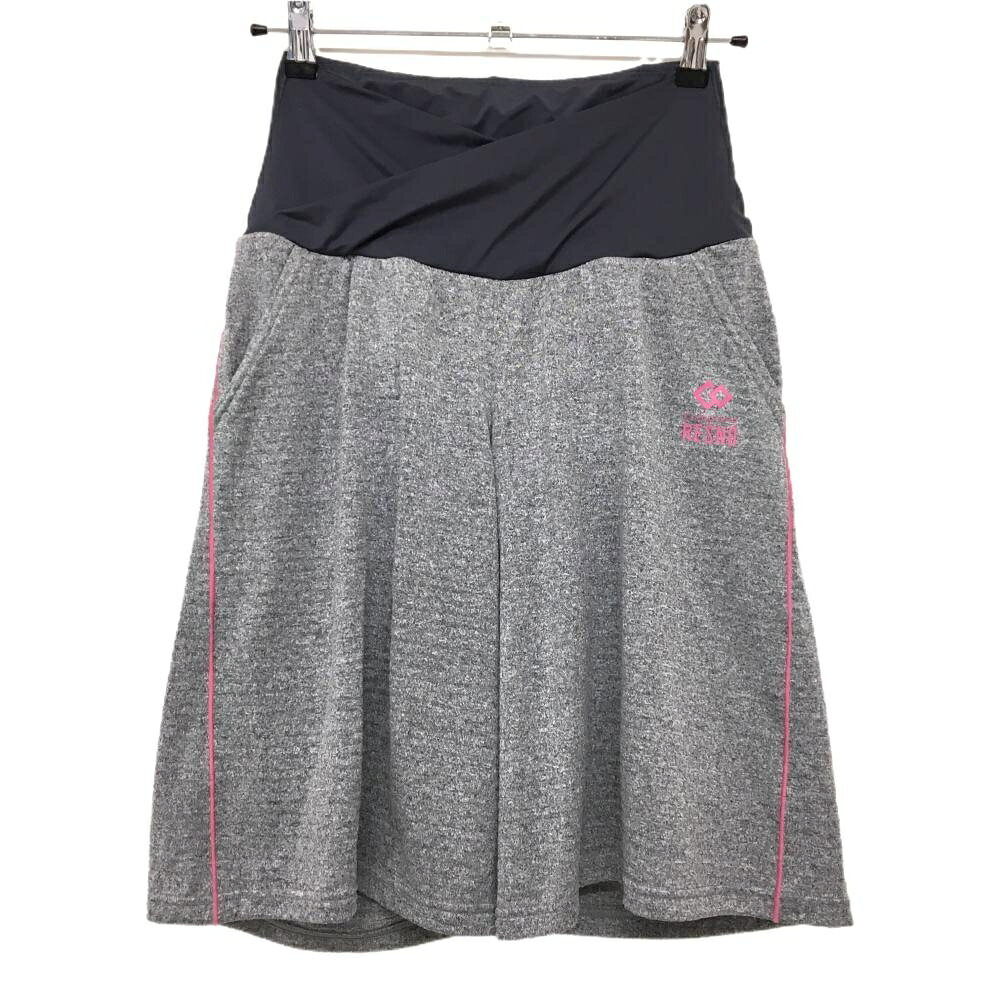 【超美品】コラントッテ ハーフパンツ ネイビーグレー×杢グレー×ピンク RESNO レディース M　ウエスト6..