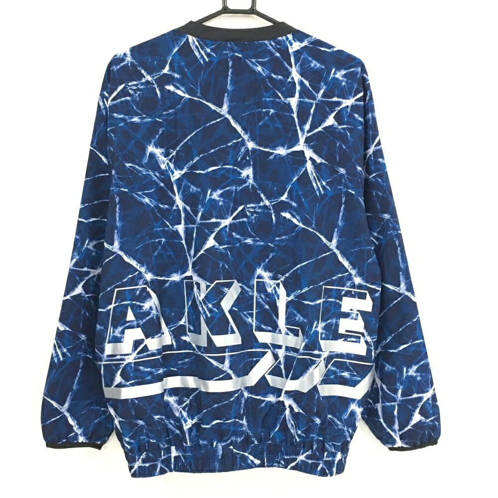 【超美品】オークリー スニード ネイビー×白 総柄 裏地メッシュ 後ろビッグプリン...