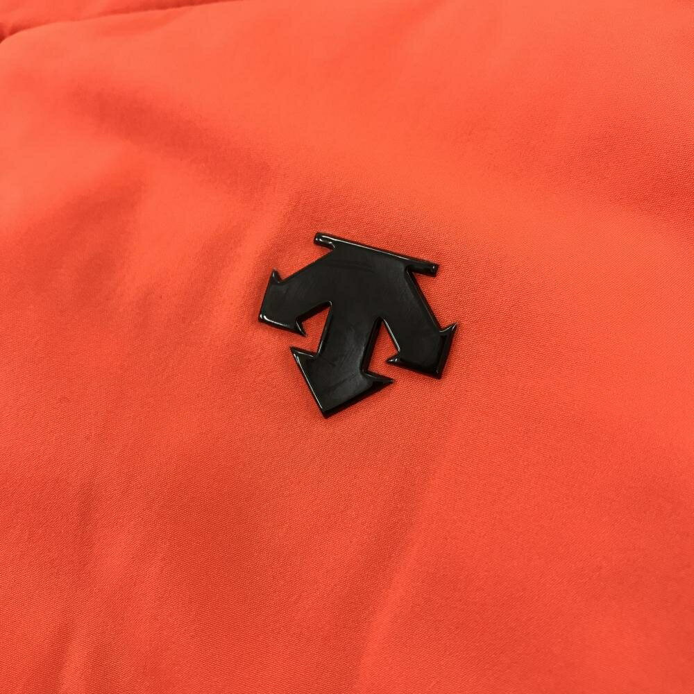 【美品】デサントゴルフ 中綿ジャケット オレンジ×黒 肩ロゴ 中田英寿 メンズ M ゴ...