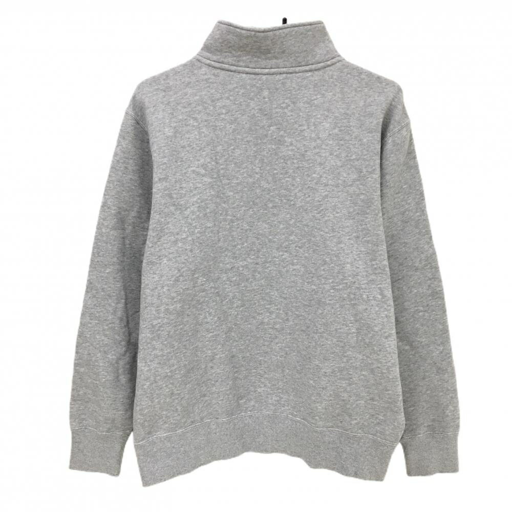 【超美品】チャンピオン ハイネックトレーナー 杢グレー ハーフジップ 裏起毛 メンズ X-LARGE ゴルフウェア Champion