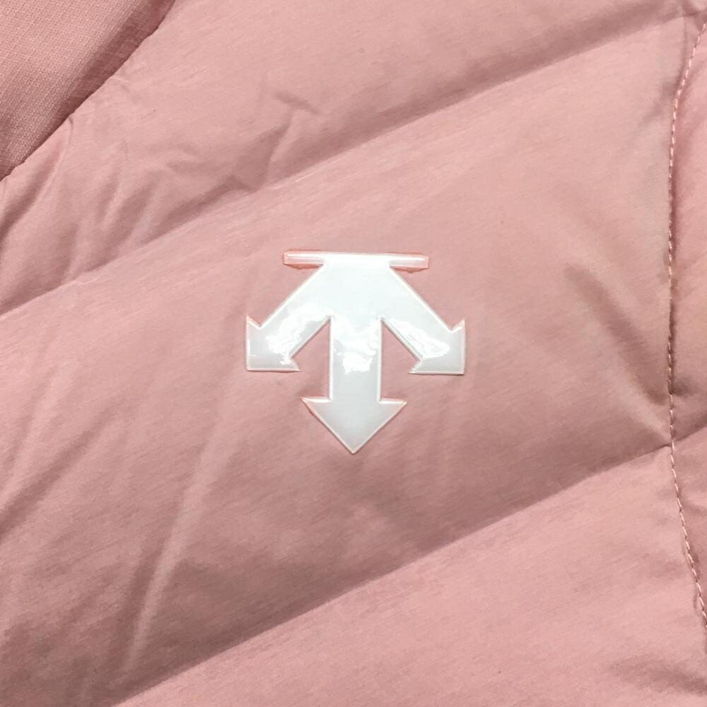 【超美品】デサントゴルフ ダウンベスト ピンク 軽量 中田英寿 レディース M ゴルフウェア DESCENTE