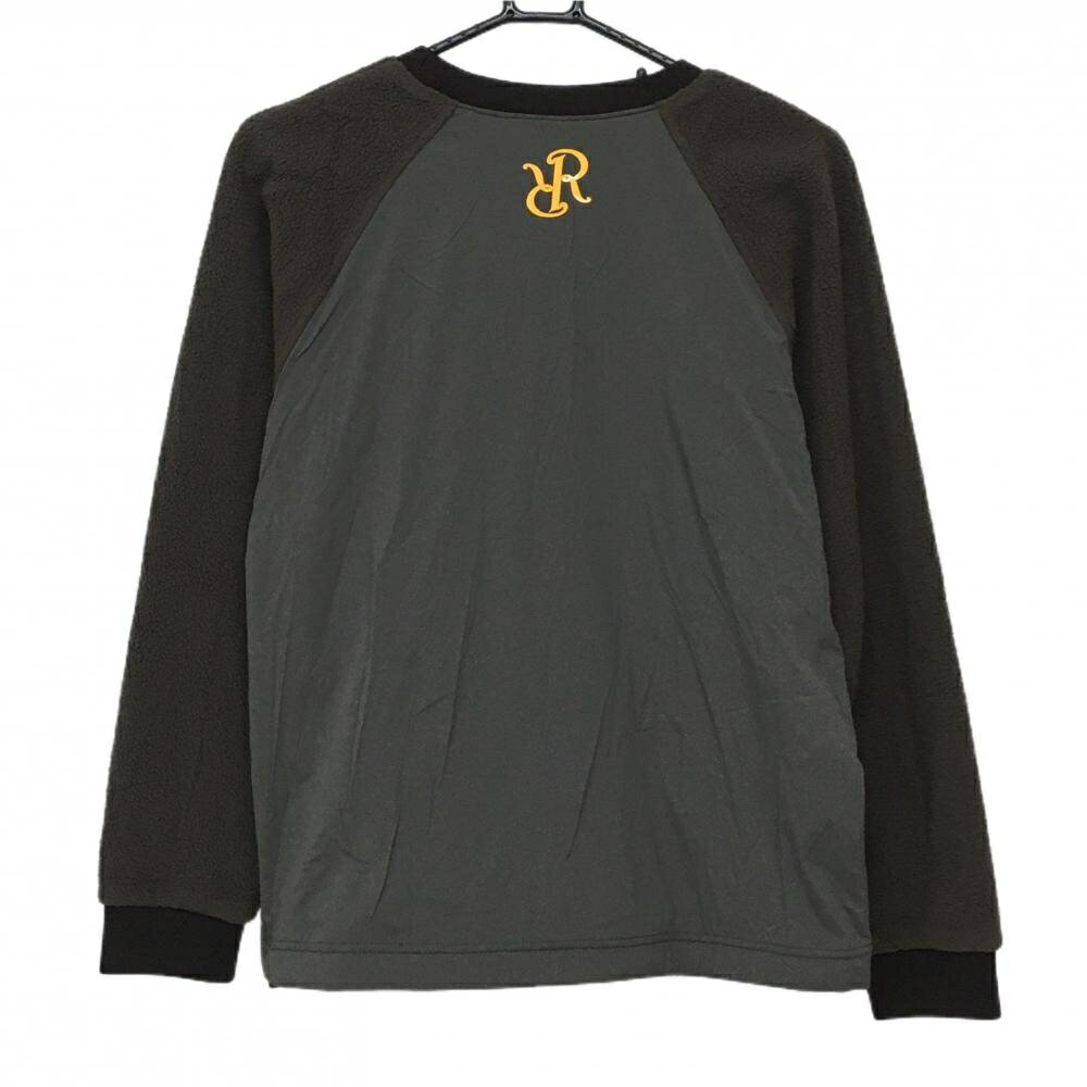 【新品】レザレクション 異素材スニード グレー×ダークブラウン系 袖ボア 軽量 レディース M ゴルフウェア 2024年モデル Resurrection