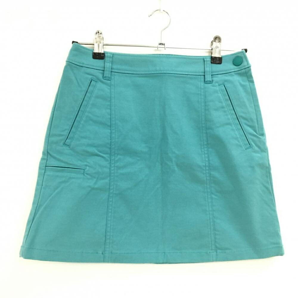 23区ゴルフ スカート ブルーグリーン系 インナーパンツ付 ストレッチ 後ろロゴ レディース 61 ゴルフウェア 23区