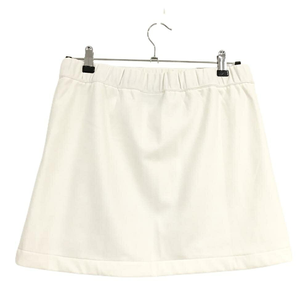 レオナード 楽天市場店の【超美品】シェルボ 中綿切替スカート 白×グレー 中綿部地模様 裏起毛 レディース M/8 ゴルフウェア CHERVO｜アングル2