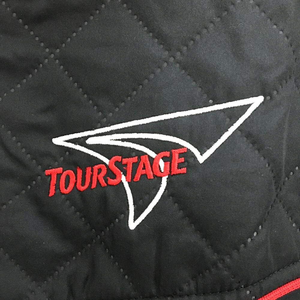 【新品】ツアーステージ 中綿ジャケット 黒×レッド×白 上部キルティング風 メンズ ...