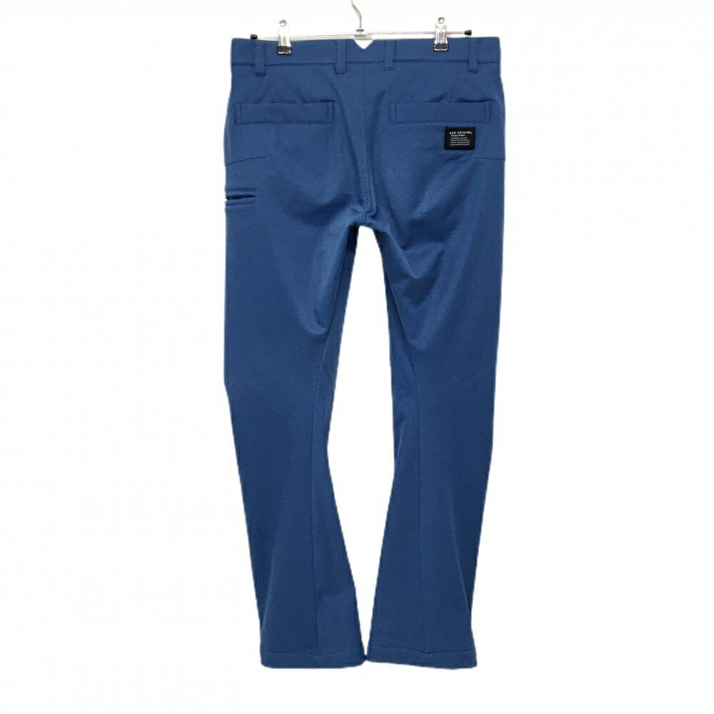 【美品】ジーディーオーオリジナル パンツ ブルー系 裏起毛 裾縫製緩み メンズ 3 ゴルフウェア GDO ORIGINAL