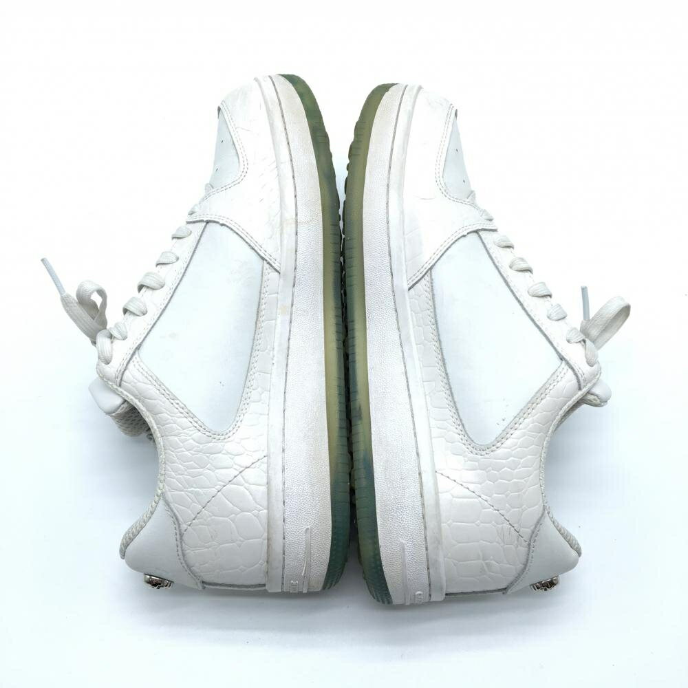 マークアンドロナ ゴルフシューズ 白 MLS-1C-SS01 スカル スパイクレス トートバッグ付 メンズ 27.0 ゴルフウェア MARK＆LONA