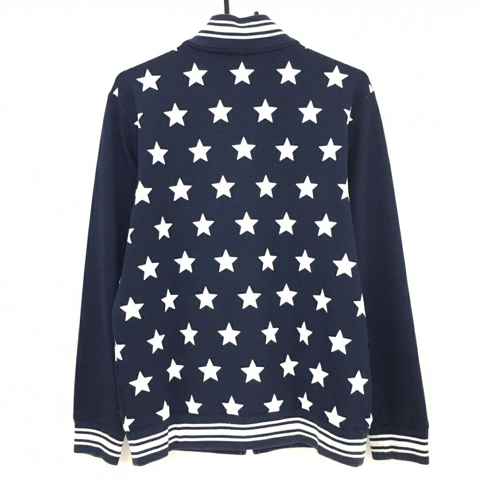 アルチビオ ジャケットブルゾン ネイビー×白 身頃星柄 メンズ 48(L) ゴルフウェア archivio