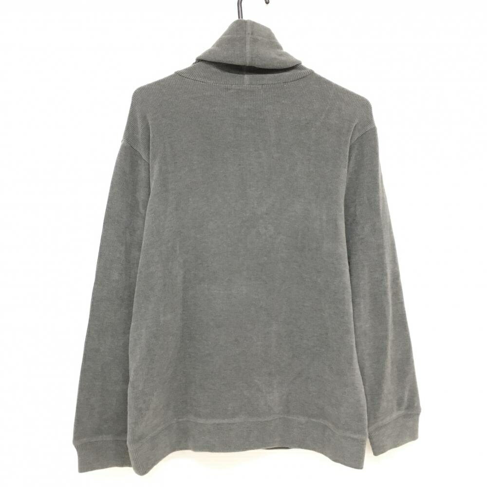 ダンスウィズドラゴン ハイネックトレーナー グレー 立体ロゴ黒ラメ 微起毛 メンズ 2(M) ゴルフウェア Dance With Dragon