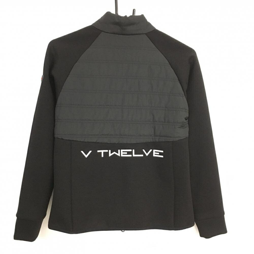 【美品】V12 中綿切替ジャケット 黒 身頃中綿 レディース 0(S) ゴルフウェア V12