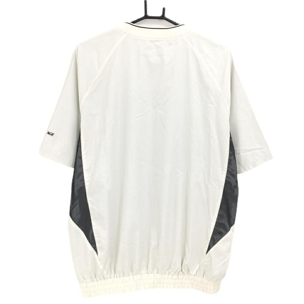 【美品】ツアーステージ 半袖スニード アイボリー×黒 袖下メッシュ Vネック 裏地付...