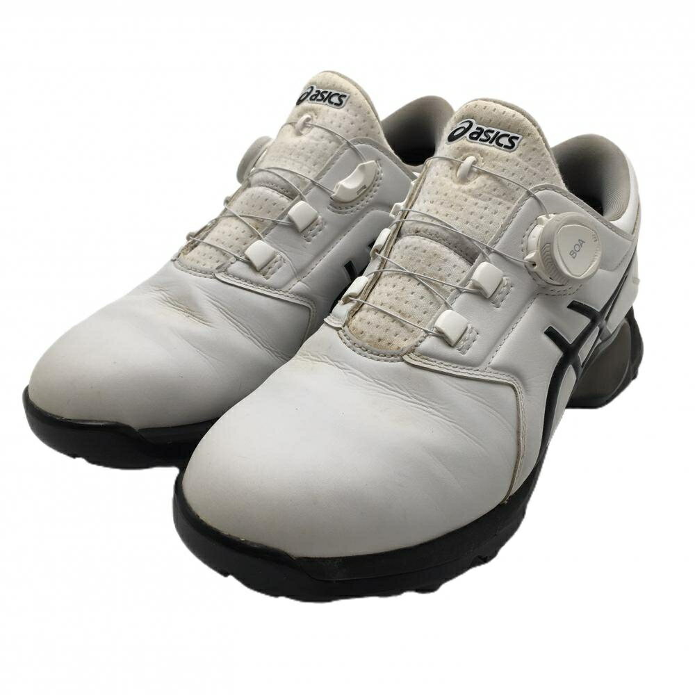 アシックス ゴルフシューズ 白×黒 1111A229 ゲルエースプロM BOA ダイヤル式 メンズ 26.0 ゴルフウェア asics