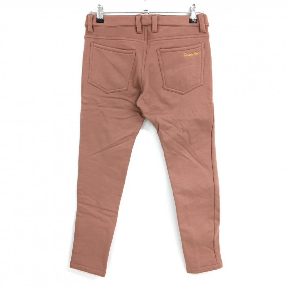 【超美品】レザレクション ストレッチパンツ スモーキーピンク系 裏起毛 レディース XS ゴルフウェア Resurrection