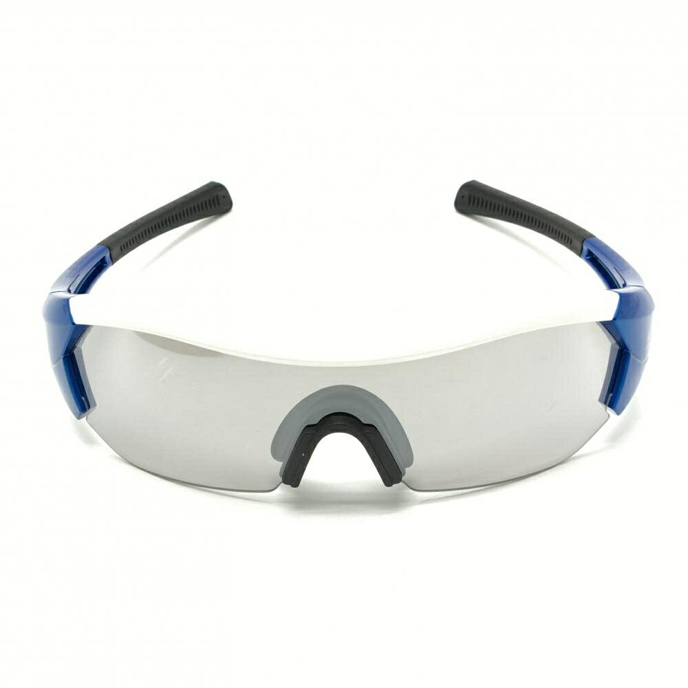 【美品】スワンズ スポーツサングラス 黒×ブルー 収納ケース付き ゴルフ SWANS