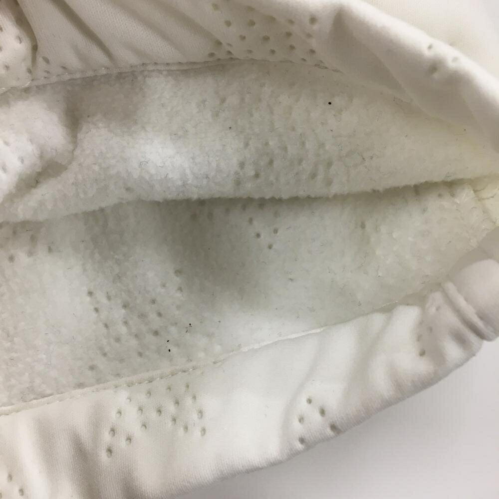 【美品】ジャックバニー パンツ 白 星総柄織生地 キルティング風 裏微起毛 レディース ゴルフウェア Jack Bunny