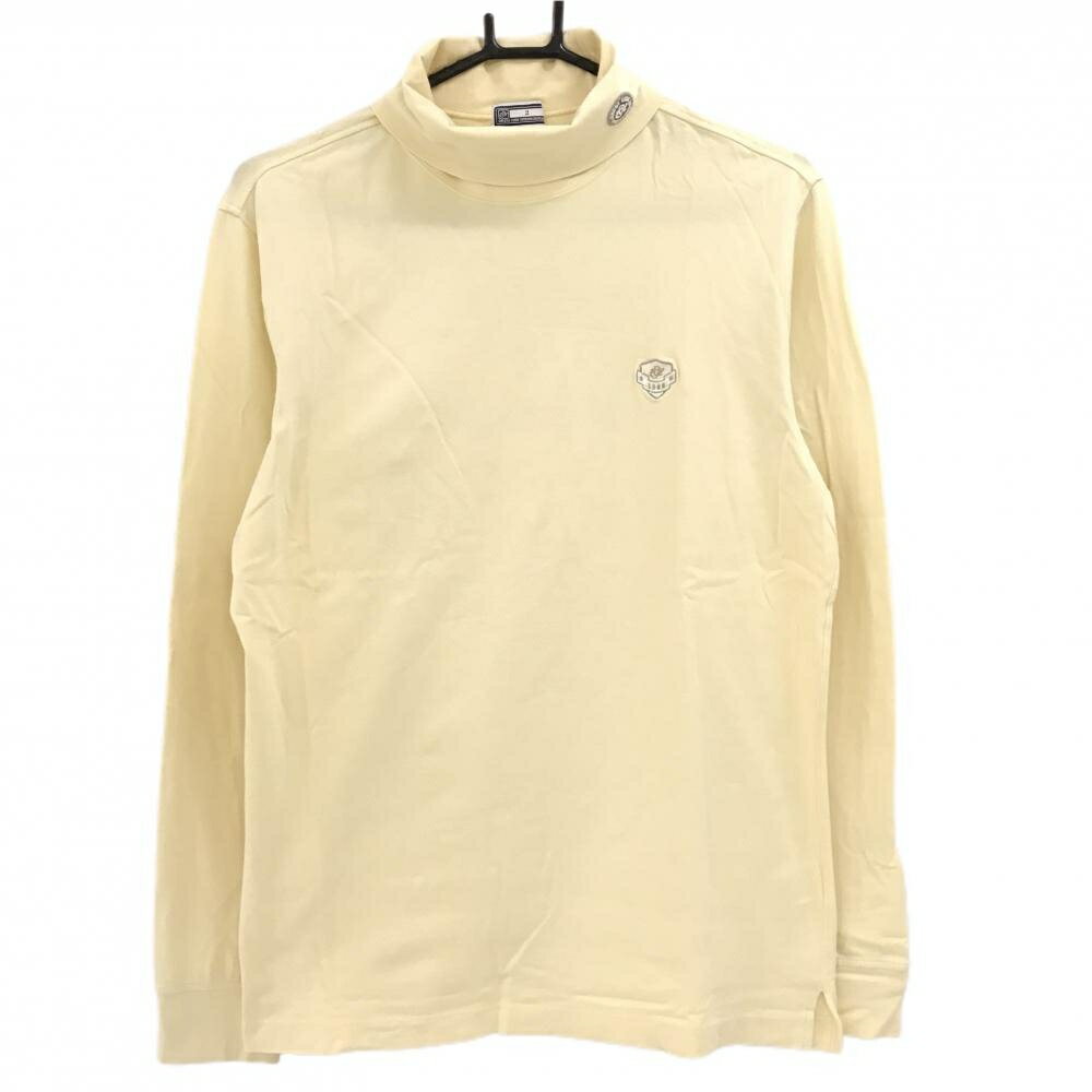 SINACOVA GOLF - ゾーイ 長袖ハイネックシャツ イエロー 背面ロゴ メンズ 2(M) ゴルフウェア ZOY