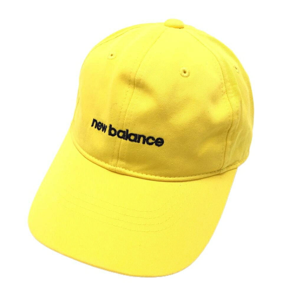 【超美品】ニューバランスゴルフ キャップ イエロー×黒 ロゴ刺しゅう FR ゴルフウェア New Balance