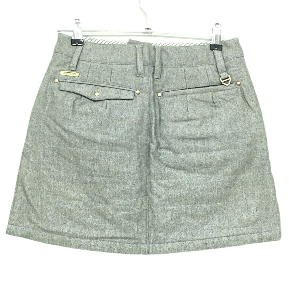 レオナード 楽天市場店の【超美品】セントアンドリュース 中綿スカート 杢グレー バックロゴ 裏微起毛 レディース S ゴルフウェア St ANDREWS｜アングル2