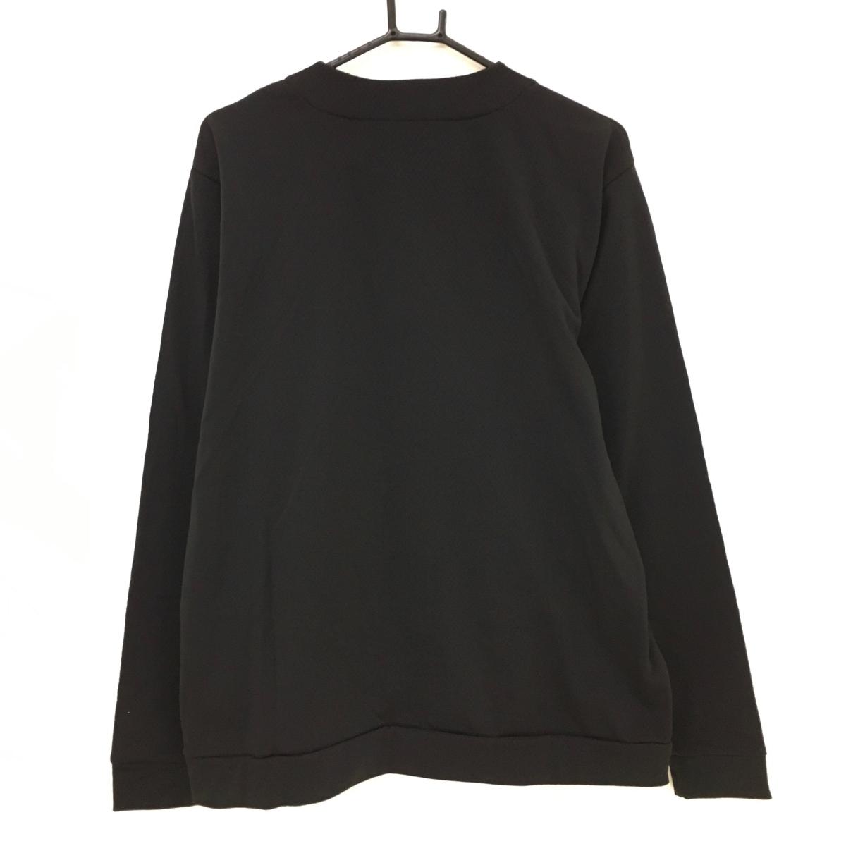 【超美品】マンシングウェア ジャケット 黒×レッド ロゴ刺しゅう 裏微起毛 メンズ LL ゴルフウェア Munsingwear