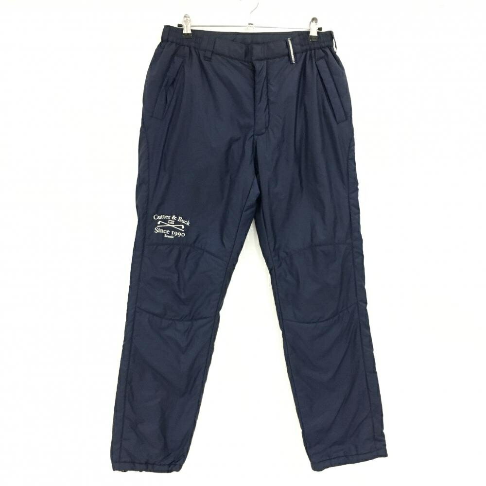 CUTTER & BUCK - 【美品】カッターアンドバック 中綿パンツ ネイビー ウエストサイドゴム ドローコード メンズ LL ゴルフウェア CUTTER＆BUCK