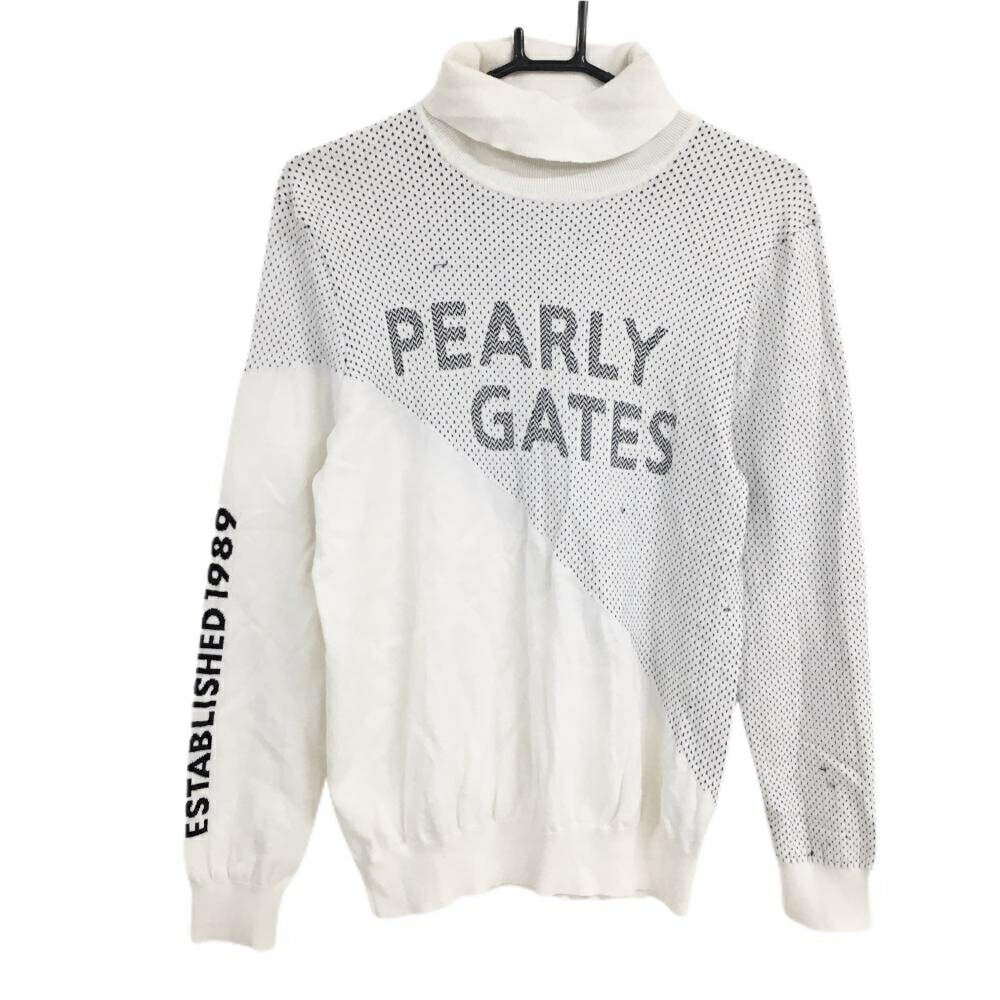 商品説明 ブランド PEARLY GATES アイテム タートルネックセーター 表記サイズ 4 ※海外サイズの場合もございます。必ず実寸サイズをご確認ください。 実寸サイズ 　身幅：約47.5cm　袖丈：約60cm　肩幅：約43cm　着丈：約63cm ※実寸サイズの採寸方法については、こちらをご覧ください。 ★実寸サイズは平台に平置きして外寸を測定しており、商品によっては若干の誤差が生じます。数cmの誤差は予めご了承くださいませ。 特徴・仕様 2024年モデル 適応時期 秋 ・ 冬 商品ランク B+ コメント 毛羽立ち、胸・腹部・袖・背面など糸引き、袖薄汚れ、袖口・裾よれ少 商品ランク（ゴルフウェア） N 新品（タグ付き) S 新品未使用品（タグなし） A+ 使用感や汚れ等がない、または目立たない綺麗な中古品 A 使用感や汚れ等が少ない美品や良品 B+ 使用感や中小の汚れ等がある一般的な中古品 B 使用感や大中の汚れ等がある一般的な中古品 C 使用感や大中の汚れ、小さな穴等がある中古品 商品ランク（ゴルフシューズ） N 新品（タグ付き) S 新品未使用品（タグなし） A+ しわや汚れ等がない、または少ない綺麗な中古品 A しわや小さな汚れはあるが、使用感が少ない美品や良品 B+ しわや中小の汚れ、使用感がある一般的な中古品 B しわや大中の汚れ、使用感がある一般的な中古品 C しわや大中の汚れ、使用感がある中古品 D しわや大きな汚れ、使用感がある中古品 &nbsp;★A+～CランクはUSED品となりますので、神経質な方はご入札をお控えください。 &nbsp;★Nランクは新品商品ですが、一部保管時による汚れ等があります。商品説明や写真で必ずご確認ください。　