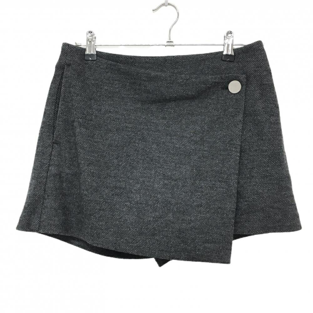 【超美品】ジュンアンドロペ キュロットスカート グレー 裏地付き ウール混 レディ...