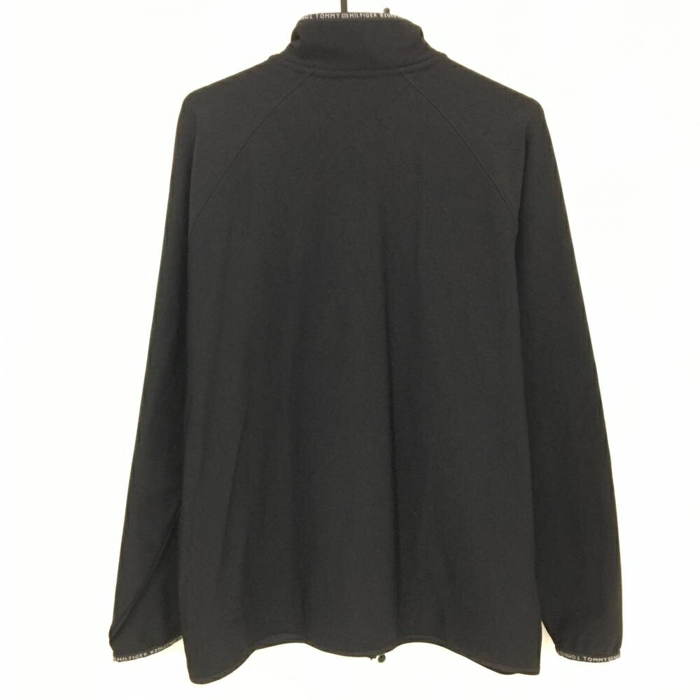 【超美品】トミーヒルフィガー ジャケット 黒 裏微起毛 切替 メンズ XL ゴルフウェア Tommy Hilfiger Golf