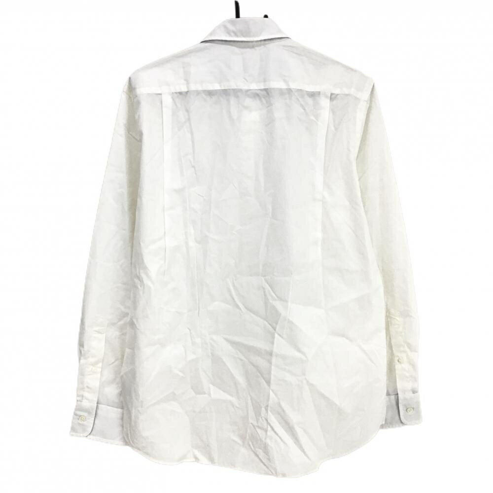 【美品】サイコバニー 長袖シャツ 白 コットン100％ 胸ポケット付 メンズ XL ゴルフウェア Psycho Bunny