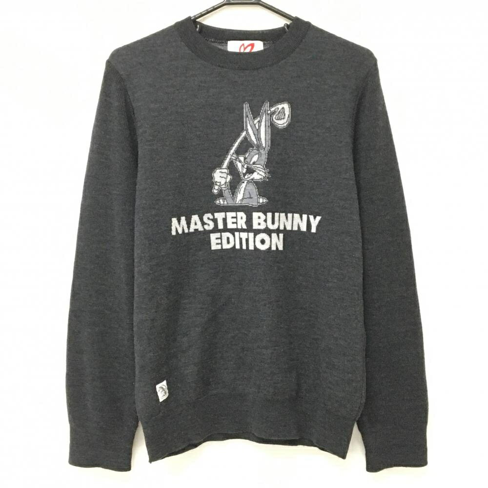 Other - 【美品】マスターバニー×LOONEYTUNES セーター ダークグレー×白 ニット ウール100％ メンズ 4(M) ゴルフウェア MASTER BUNNY EDITION