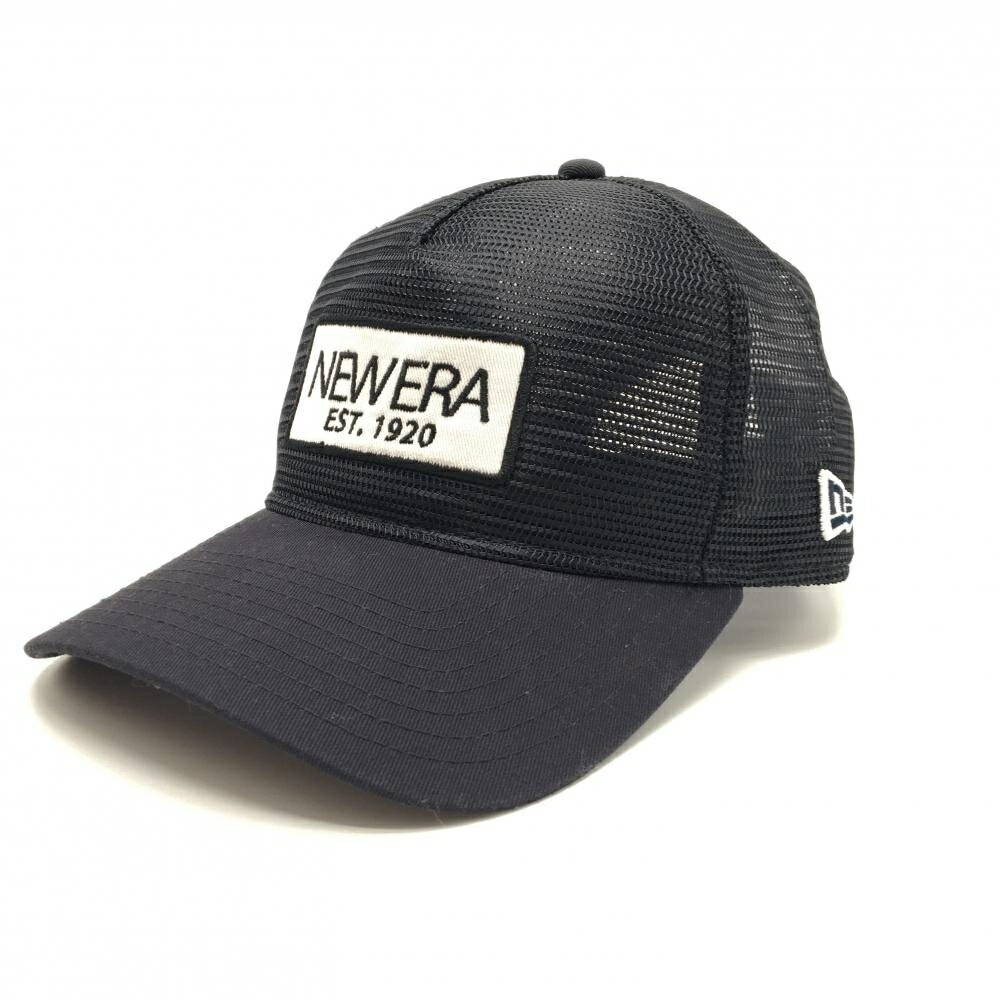 【超美品】ニューエラ メッシュキャップ ネイビー ロゴ ゴルフウェア New Era
