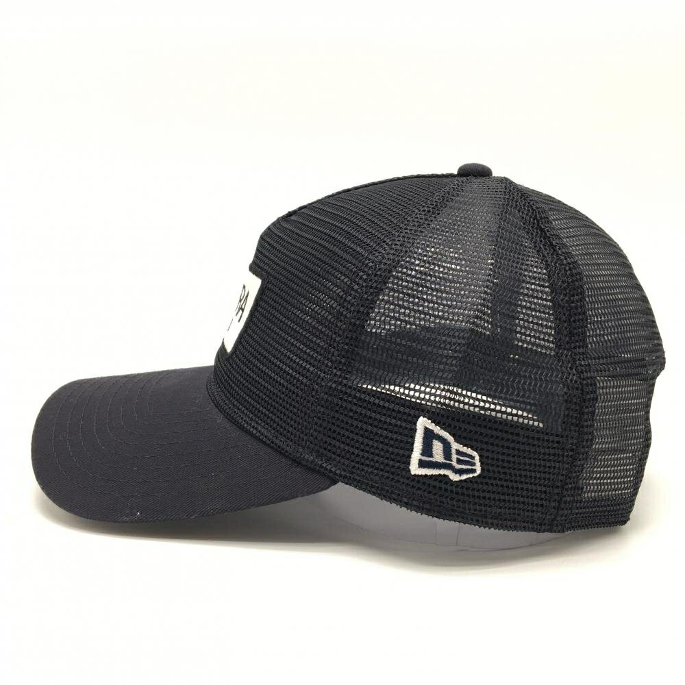 【超美品】ニューエラ メッシュキャップ ネイビー ロゴ ゴルフウェア New Era