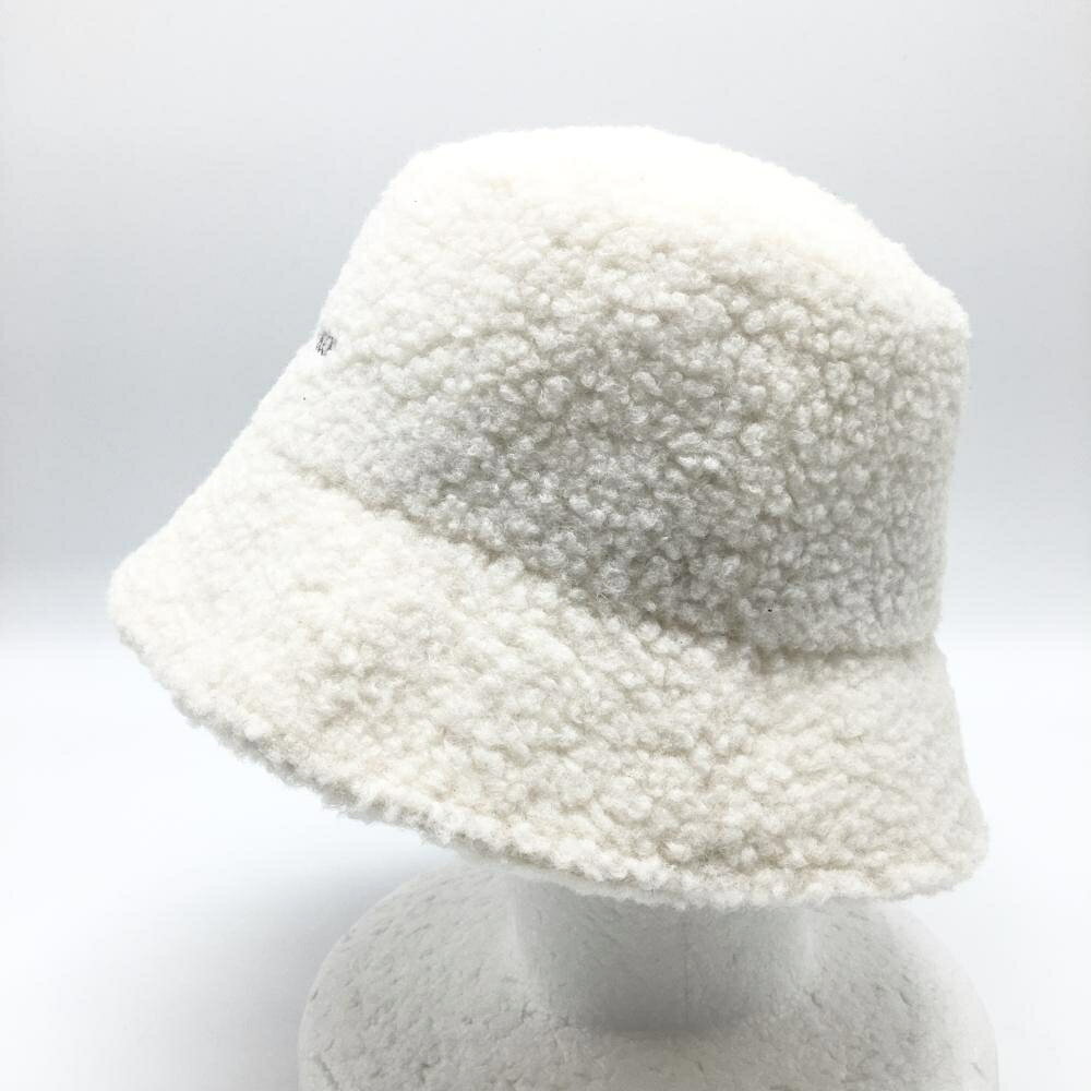 【超美品】ビームスゴルフ ボアバケットハット アイボリー 裏地付 レディース 56cm ゴルフウェア BEAMS GOLF