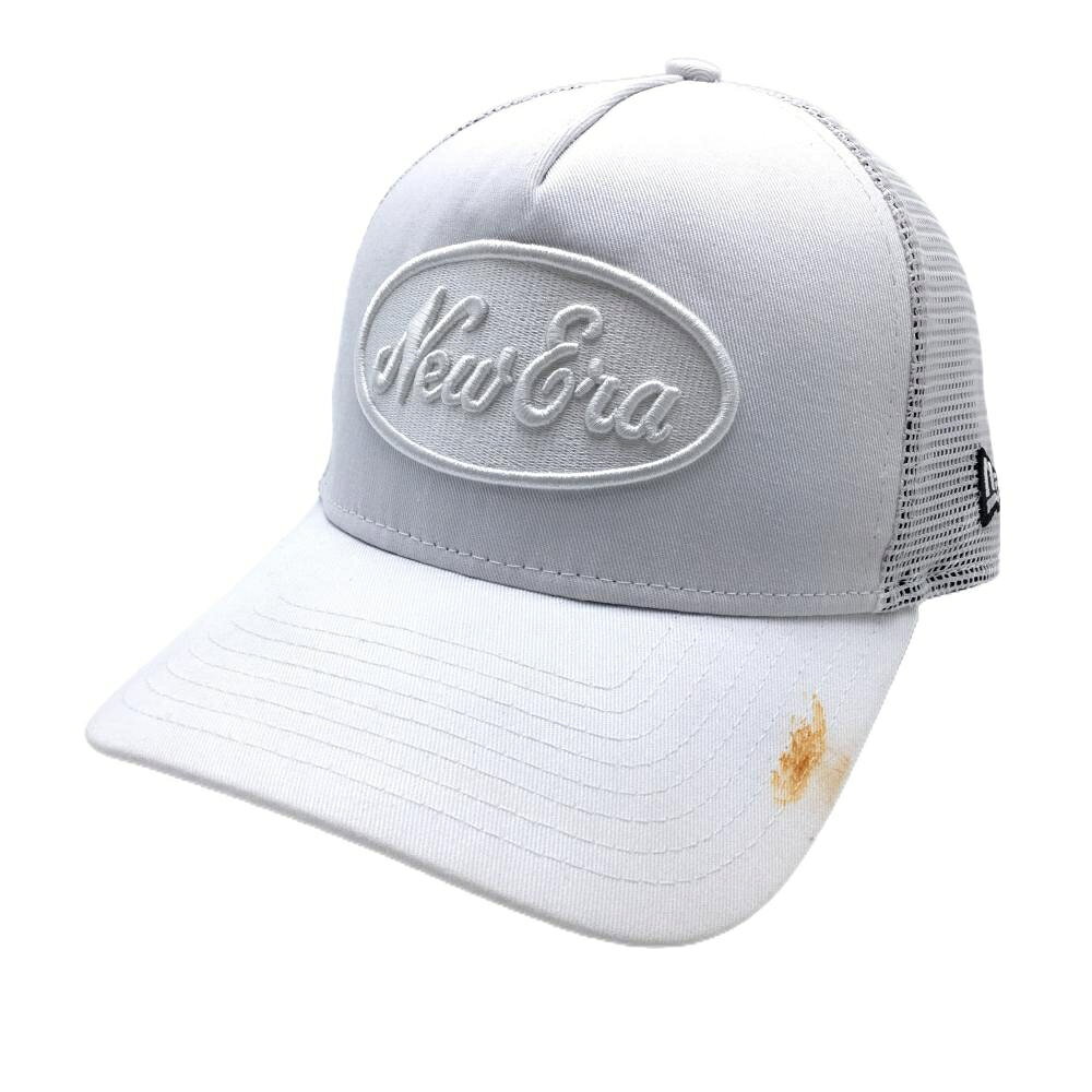 ニューエラ メッシュキャップ 白 立体ロゴ ゴルフウェア New Era