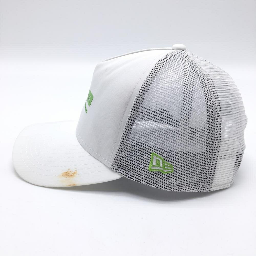 [クーポン対象品]ニューエラ メッシュキャップ 白×グリーン ロゴ ゴルフウェア New Era