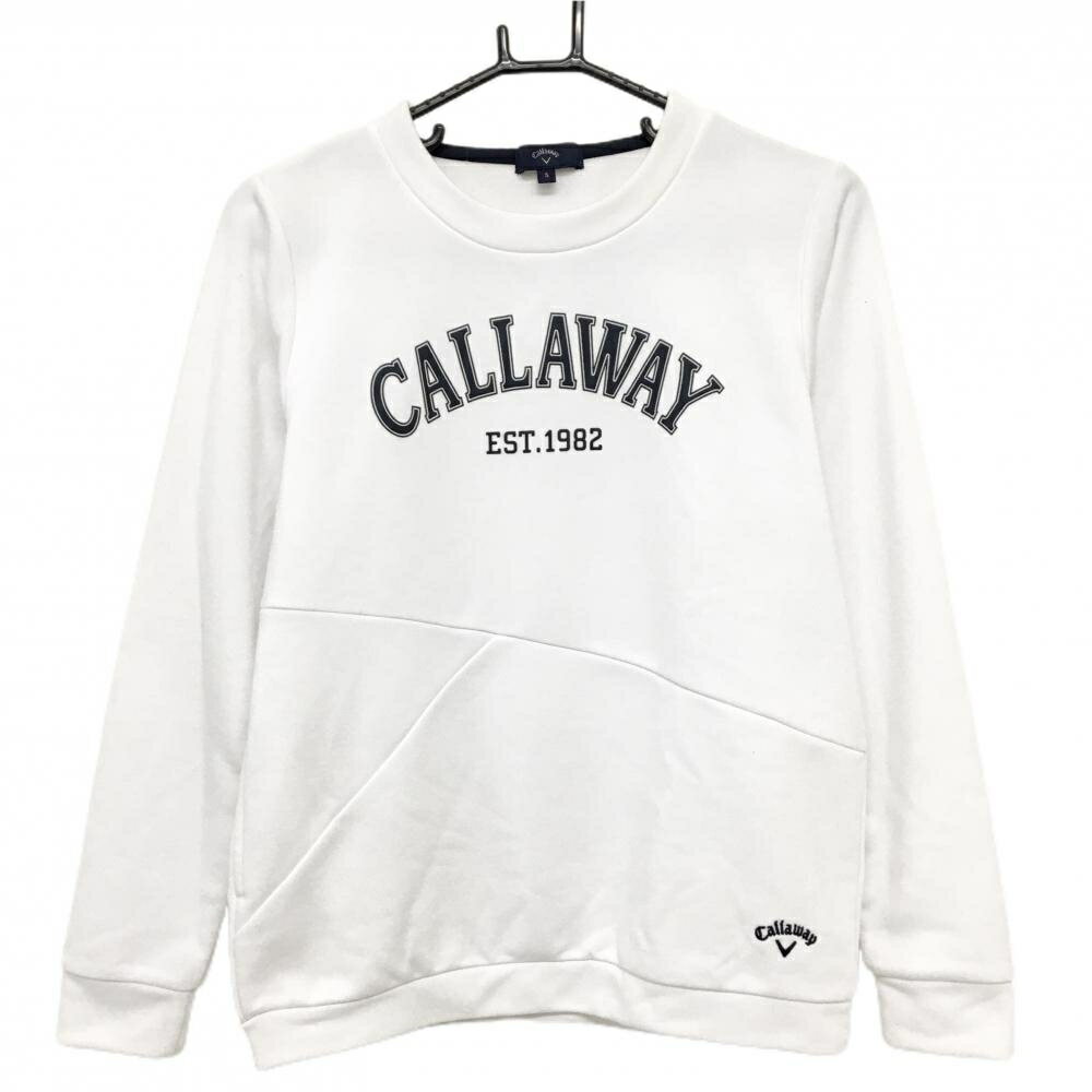 商品説明 ブランド Callaway アイテム トレーナー 表記サイズ S ※海外サイズの場合もございます。必ず実寸サイズをご確認ください。 実寸サイズ 　身幅：約48cm　袖丈：約59cm　肩幅：約38cm　着丈：約58cm ※実寸サイズの採寸方法については、こちらをご覧ください。 ★実寸サイズは平台に平置きして外寸を測定しており、商品によっては若干の誤差が生じます。数cmの誤差は予めご了承くださいませ。 特徴・仕様 適応時期 春 ・ 秋 商品ランク A コメント 襟薄汚れ、裾毛羽立ち少 商品ランク（ゴルフウェア） N 新品（タグ付き) S 新品未使用品（タグなし） A+ 使用感や汚れ等がない、または目立たない綺麗な中古品 A 使用感や汚れ等が少ない美品や良品 B+ 使用感や中小の汚れ等がある一般的な中古品 B 使用感や大中の汚れ等がある一般的な中古品 C 使用感や大中の汚れ、小さな穴等がある中古品 商品ランク（ゴルフシューズ） N 新品（タグ付き) S 新品未使用品（タグなし） A+ しわや汚れ等がない、または少ない綺麗な中古品 A しわや小さな汚れはあるが、使用感が少ない美品や良品 B+ しわや中小の汚れ、使用感がある一般的な中古品 B しわや大中の汚れ、使用感がある一般的な中古品 C しわや大中の汚れ、使用感がある中古品 D しわや大きな汚れ、使用感がある中古品 &nbsp;★A+～CランクはUSED品となりますので、神経質な方はご入札をお控えください。 &nbsp;★Nランクは新品商品ですが、一部保管時による汚れ等があります。商品説明や写真で必ずご確認ください。　