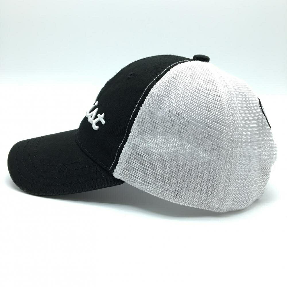 タイトリスト メッシュキャップ 黒×白 立体ロゴ フットジョイ ゴルフウェア TITLEIST