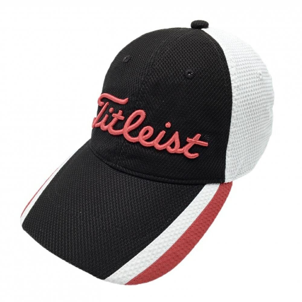 Rakuten - 【美品】タイトリスト×フットジョイ キャップ 黒×白 立体ロゴ ゴルフウェア TITLEIST