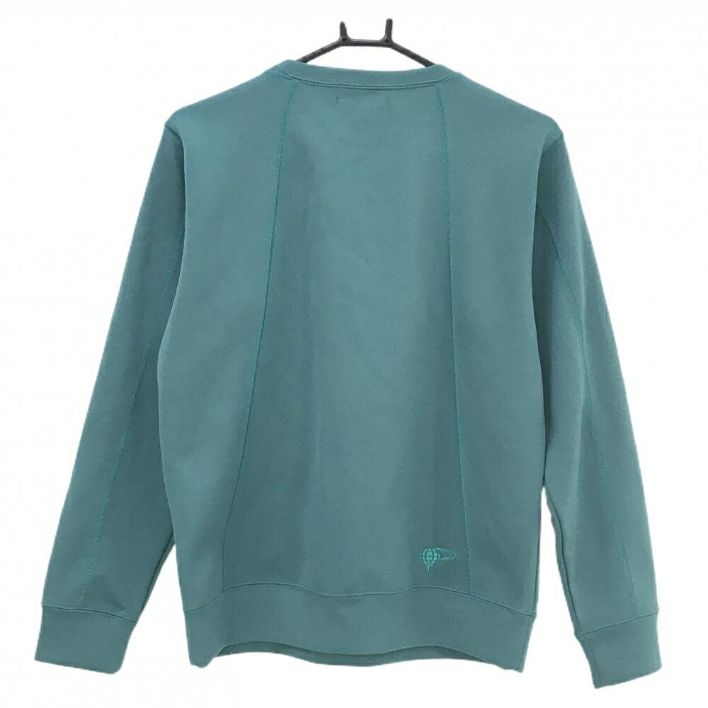 【美品】ビームスゴルフ トレーナー グリーン ロゴ刺しゅう 薄手 レディース L ゴルフウェア BEAMS GOLF