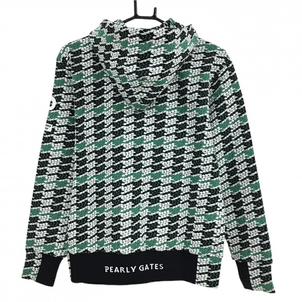 【新品】パーリーゲイツ ジップパーカー 黒×白...の紹介画像2