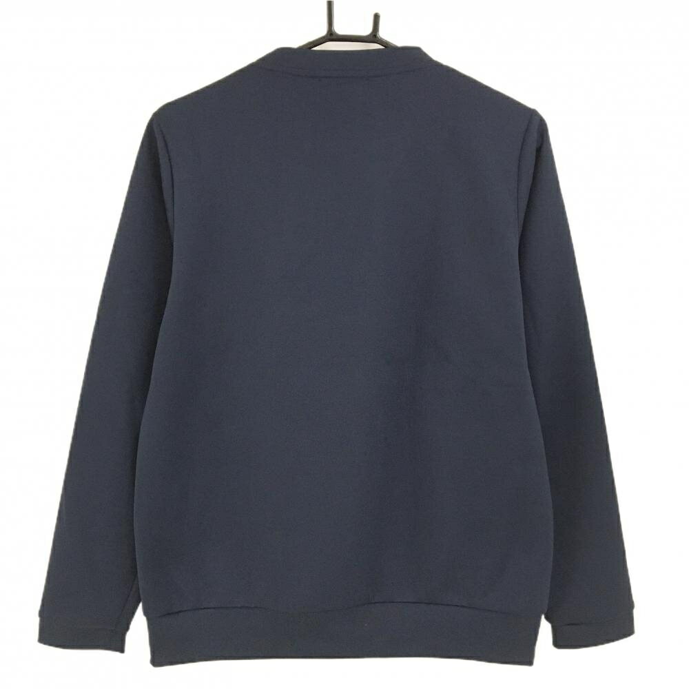 【超美品】キャロウェイ トレーナー ネイビー×白 フロントロゴ ベア レディース L ゴルフウェア Callaway