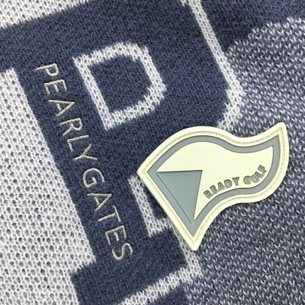 【新品】パーリーゲイツ ニットジャケット 白×ライトグレー系×ネイビーグレー系 メンズ 5(L) ゴルフウェア 2024年モデル PEARLY GATES