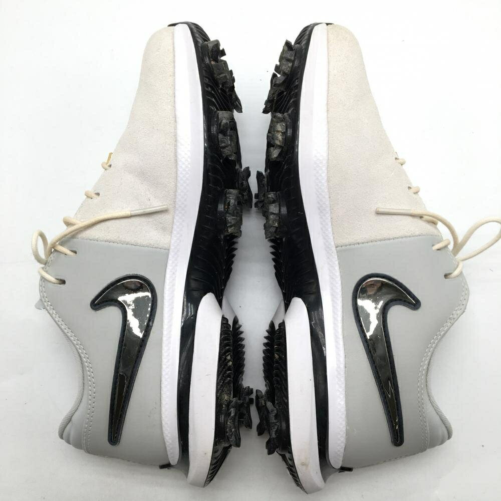 【ポイント10倍！楽天スーパーセール期間限定】【美品】ナイキ ゴルフシューズ アイボリー系×ライトグレー スエード調 FJ2242-100 エア ズーム レディース 24.5 ゴルフウェア NIKE