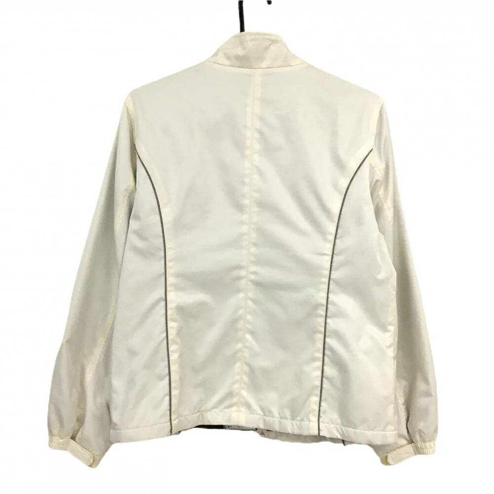 [クーポン対象品]【美品】マンシングウェア ジャケット アイボリー 裏起毛 レディース M ゴルフウェア Munsingwear