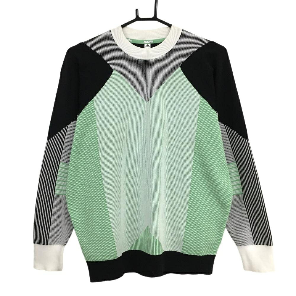 商品説明 ブランド adidas アイテム セーター 表記サイズ M ※海外サイズの場合もございます。必ず実寸サイズをご確認ください。 実寸サイズ 　ゆき丈：約78.5cm　身幅：約54cm　着丈：約65cm ※実寸サイズの採寸方法については、こちらをご覧ください。 ★実寸サイズは平台に平置きして外寸を測定しており、商品によっては若干の誤差が生じます。数cmの誤差は予めご了承くださいませ。 特徴・仕様 適応時期 秋 ・ 冬 商品ランク A+ コメント 商品ランク（ゴルフウェア） N 新品（タグ付き) S 新品未使用品（タグなし） A+ 使用感や汚れ等がない、または目立たない綺麗な中古品 A 使用感や汚れ等が少ない美品や良品 B+ 使用感や中小の汚れ等がある一般的な中古品 B 使用感や大中の汚れ等がある一般的な中古品 C 使用感や大中の汚れ、小さな穴等がある中古品 商品ランク（ゴルフシューズ） N 新品（タグ付き) S 新品未使用品（タグなし） A+ しわや汚れ等がない、または少ない綺麗な中古品 A しわや小さな汚れはあるが、使用感が少ない美品や良品 B+ しわや中小の汚れ、使用感がある一般的な中古品 B しわや大中の汚れ、使用感がある一般的な中古品 C しわや大中の汚れ、使用感がある中古品 D しわや大きな汚れ、使用感がある中古品 &nbsp;★A+～CランクはUSED品となりますので、神経質な方はご入札をお控えください。 &nbsp;★Nランクは新品商品ですが、一部保管時による汚れ等があります。商品説明や写真で必ずご確認ください。　