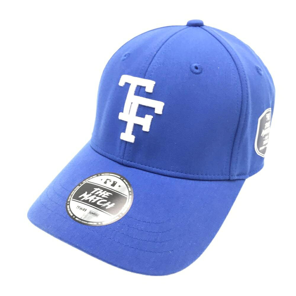 【超美品】TFW49 キャップ ブルー×白 立体ロゴ刺しゅう F ゴルフウェア 2025年モデル TFW49