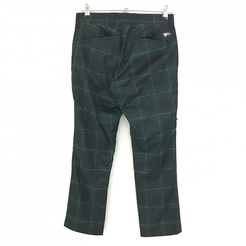 【超美品】ビームスゴルフ パンツ グリーン×白系 チェック 蓄熱裏地 メンズ 42 ゴルフウェア BEAMS GOLF