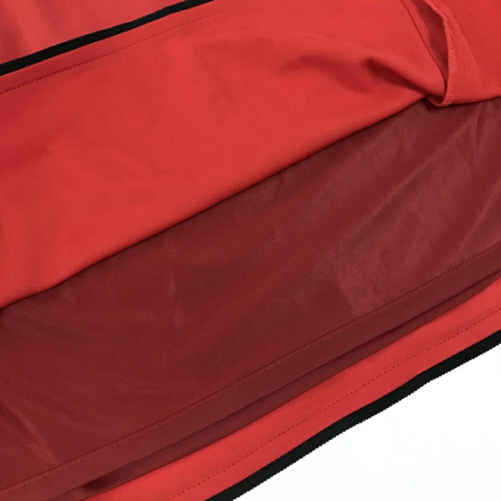【美品】アルチビオ スカート レッド×ネイビー サイドプリーツ 裏地付 レディース ...